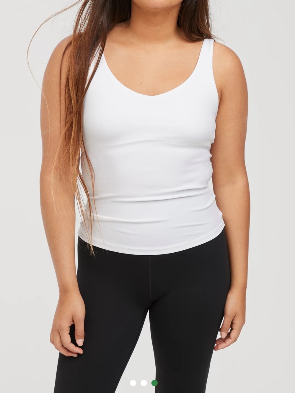 NWT OFFLINE By Aerie Real Me Low Key Tank Top Built in Bra